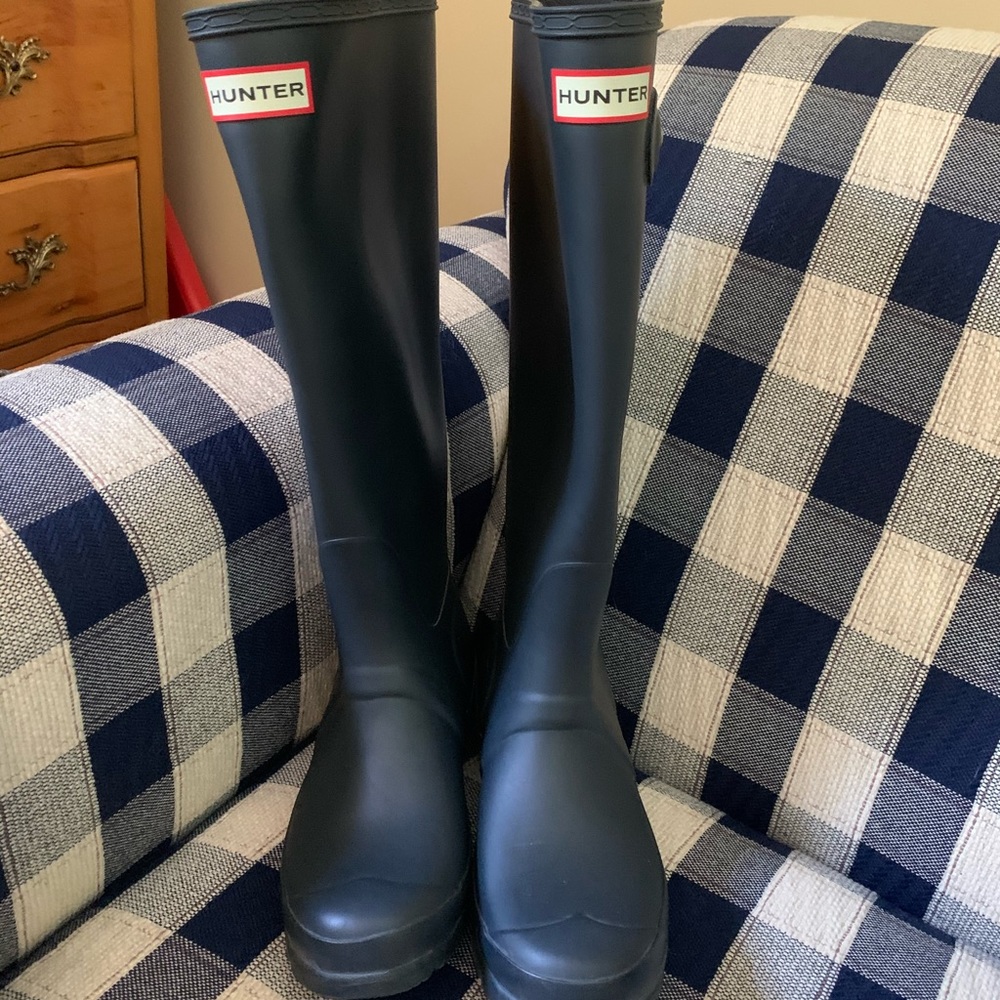 Blue Hunter Boots